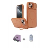 MARSİLYAN™- iPhone 15 Kılıf İz Modern Prime - Siyah Joko Magic 5D Cam + Raze Metal Kamera Lens - YL