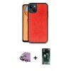 MARSİLYAN™- iPhone 15 Kılıf Kıvılcım Işık Serisi - Şeffaf 360 Full Body Arka Koruyucu + Raze Metal Kamera Lens - SI