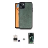 MARSİLYAN™- iPhone 15 Kılıf Kıvılcım Işık Serisi - Şeffaf 360 Full Body Arka Koruyucu + Bilvis Titan Kamera Lens - YL