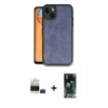 MARSİLYAN™- iPhone 15 Kılıf Kıvılcım Işık Serisi - Siyah 360 Mat Full Body Arka Koruyucu + Bilvis Titan Kamera Lens - PE
