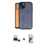 MARSİLYAN™- iPhone 15 Kılıf Kıvılcım Işık Serisi - Siyah Bilvis 3D Mat Cam Ekran Koruyucu + Bilvis Titan Kamera Lens - SH