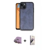 MARSİLYAN™- iPhone 15 Kılıf Kıvılcım Işık Serisi - Siyah Bilvis 3D Mat Cam Ekran Koruyucu + Raze Metal Kamera Lens - SI