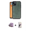 MARSİLYAN™- iPhone 15 Kılıf Kıvılcım Işık Serisi - Siyah Bilvis 3D Mat Cam Ekran Koruyucu + Raze Metal Kamera Lens - SI