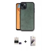 MARSİLYAN™- iPhone 15 Kılıf Kıvılcım Işık Serisi - Siyah Bilvis 3D Mat Cam Ekran Koruyucu + Bilvis Titan Kamera Lens - YL