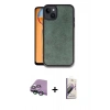 MARSİLYAN™- iPhone 15 Kılıf Kıvılcım Işık Serisi - Siyah Bilvis 3D Mat Cam Ekran Koruyucu + Raze Metal Kamera Lens - YL