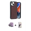 MARSİLYAN™- iPhone 15 Kılıf Kıvılcım Işık Serisi - Siyah Bilvis 3D Mat Cam Ekran Koruyucu + Raze Metal Kamera Lens - YL