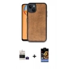 MARSİLYAN™- iPhone 15 Kılıf Kıvılcım Işık Serisi - Siyah Buffer Hayalet Cam Ekran Koruyucu + Bilvis Titan Kamera Lens - SH