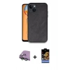 MARSİLYAN™- iPhone 15 Kılıf Kıvılcım Işık Serisi - Siyah Buffer Hayalet Cam Ekran Koruyucu + Raze Metal Kamera Lens - YL