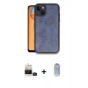 MARSİLYAN™- iPhone 15 Kılıf Kıvılcım Işık Serisi - Siyah Joko Magic 5D Cam + Bilvis Titan Kamera Lens - SH