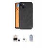 MARSİLYAN™- iPhone 15 Kılıf Kıvılcım Işık Serisi - Siyah Joko Magic 5D Cam + Bilvis Titan Kamera Lens - SH