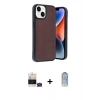 MARSİLYAN™- iPhone 15 Kılıf Kıvılcım Işık Serisi - Siyah Joko Magic 5D Cam + Bilvis Titan Kamera Lens - YL