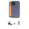 MARSİLYAN™- iPhone 15 Kılıf Kıvılcım Işık Serisi - Siyah Joko Magic 5D Cam + Bilvis Titan Kamera Lens - YL