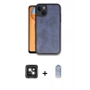 MARSİLYAN™- iPhone 15 Kılıf Kıvılcım Işık Serisi - Siyah Joko Magic 5D Cam + PVD Metal Kamera Lens - YL