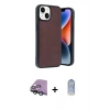 MARSİLYAN™- iPhone 15 Kılıf Kıvılcım Işık Serisi - Siyah Joko Magic 5D Cam + Raze Metal Kamera Lens - YL