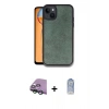 MARSİLYAN™- iPhone 15 Kılıf Kıvılcım Işık Serisi - Siyah Joko Magic 5D Cam + Raze Metal Kamera Lens - YL