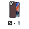 MARSİLYAN™- iPhone 15 Kılıf Kıvılcım Işık Serisi - Siyah Joko Magic 5D Cam + PVD Metal Kamera Lens - YL