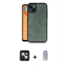 MARSİLYAN™- iPhone 15 Kılıf Kıvılcım Işık Serisi - Siyah Joko Magic 5D Cam + PVD Metal Kamera Lens - YL
