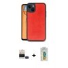 MARSİLYAN™- iPhone 15 Kılıf Kıvılcım Işık Serisi - Siyah Polymer Nano Ekran Koruyucu + Bilvis Titan Kamera Lens - PE