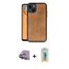 MARSİLYAN™- iPhone 15 Kılıf Kıvılcım Işık Serisi - Siyah Polymer Nano Ekran Koruyucu + Raze Metal Kamera Lens - PE