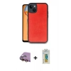 MARSİLYAN™- iPhone 15 Kılıf Kıvılcım Işık Serisi - Siyah Polymer Nano Ekran Koruyucu + Raze Metal Kamera Lens - SI