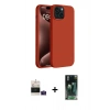 MARSİLYAN™- iPhone 15 Kılıf Kozmos Yansıma Özel Seri - Şeffaf 360 Full Body Arka Koruyucu + Bilvis Titan Kamera Lens - PE