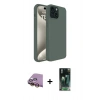 MARSİLYAN™- iPhone 15 Kılıf Kozmos Yansıma Özel Seri - Şeffaf 360 Full Body Arka Koruyucu + Raze Metal Kamera Lens - SI