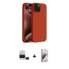 MARSİLYAN™- iPhone 15 Kılıf Kozmos Yansıma Özel Seri - Siyah Bilvis 3D Mat Cam Ekran Koruyucu + Bilvis Titan Kamera Lens - PE