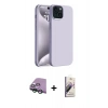 MARSİLYAN™- iPhone 15 Kılıf Kozmos Yansıma Özel Seri - Siyah Bilvis 3D Mat Cam Ekran Koruyucu + Yeşil Raze Metal Kamera Lens