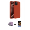 MARSİLYAN™- iPhone 15 Kılıf Kozmos Yansıma Özel Seri - Siyah Buffer Hayalet Cam Ekran Koruyucu + Yeşil Raze Metal Kamera Lens
