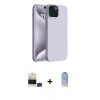 MARSİLYAN™- iPhone 15 Kılıf Kozmos Yansıma Özel Seri - Siyah Joko Magic 5D Cam + Bilvis Titan Kamera Lens - YL