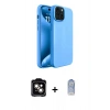 MARSİLYAN™- iPhone 15 Kılıf Kozmos Yansıma Özel Seri - Siyah Joko Magic 5D Cam + PVD Metal Kamera Lens - TU