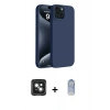 MARSİLYAN™- iPhone 15 Kılıf Kozmos Yansıma Özel Seri - Siyah Joko Magic 5D Cam + PVD Metal Kamera Lens - YL