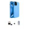 MARSİLYAN™- iPhone 15 Kılıf Kozmos Yansıma Özel Seri - Siyah Joko Magic 5D Cam + Bilvis Titan Kamera Lens - YL