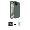 MARSİLYAN™- iPhone 15 Kılıf Kozmos Yansıma Özel Seri - Siyah Joko Magic 5D Cam + PVD Metal Kamera Lens - YL