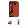 MARSİLYAN™- iPhone 15 Kılıf Kozmos Yansıma Özel Seri - Siyah Polymer Nano Ekran Koruyucu + Raze Metal Kamera Lens - SI