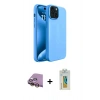 MARSİLYAN™- iPhone 15 Kılıf Kozmos Yansıma Özel Seri - Siyah Polymer Nano Ekran Koruyucu + Raze Metal Kamera Lens - SI
