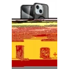 MARSİLYAN™- iPhone 15 Kılıf Nova Asil Prime - Şeffaf 360 Full Body Arka Koruyucu + PVD Metal Kamera Lens - YL