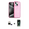 MARSİLYAN™- iPhone 15 Kılıf Nova Asil Prime - Siyah 360 Mat Full Body Arka Koruyucu + Bilvis Titan Kamera Lens - PE