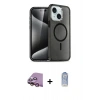 MARSİLYAN™- iPhone 15 Kılıf Nova Asil Prime - Siyah Joko Magic 5D Cam + Raze Metal Kamera Lens - PE