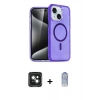 MARSİLYAN™- iPhone 15 Kılıf Nova Asil Prime - Siyah Joko Magic 5D Cam + PVD Metal Kamera Lens - YL
