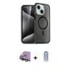 MARSİLYAN™- iPhone 15 Kılıf Nova Asil Prime - Siyah Joko Magic 5D Cam + Raze Metal Kamera Lens - YL