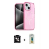 MARSİLYAN™- iPhone 15 Kılıf Nova Asil Prime - Siyah Polymer Nano Ekran Koruyucu + PVD Metal Kamera Lens - TU