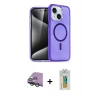 MARSİLYAN™- iPhone 15 Kılıf Nova Asil Prime - Siyah Polymer Nano Ekran Koruyucu + Raze Metal Kamera Lens - YL