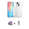 MARSİLYAN™- iPhone 15 Kılıf Nova Işık Koleksiyonu - Siyah Joko Magic 5D Cam + Raze Metal Kamera Lens - PE