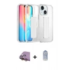 MARSİLYAN™- iPhone 15 Kılıf Nova Işık Koleksiyonu - Siyah Joko Magic 5D Cam + Raze Metal Kamera Lens - SI