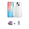 MARSİLYAN™- iPhone 15 Kılıf Nova Işık Koleksiyonu - Siyah Joko Magic 5D Cam + Raze Metal Kamera Lens - YL