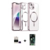 MARSİLYAN™- iPhone 15 Kılıf Nova Işık Özel Seri - Şeffaf 360 Full Body Arka Koruyucu + Bilvis Titan Kamera Lens - PE