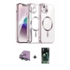 MARSİLYAN™- iPhone 15 Kılıf Nova Işık Özel Seri - Şeffaf 360 Full Body Arka Koruyucu + Raze Metal Kamera Lens - YL