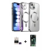 MARSİLYAN™- iPhone 15 Kılıf Nova Işık Özel Seri - Siyah 360 Mat Full Body Arka Koruyucu + Bilvis Titan Kamera Lens - YL