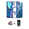 MARSİLYAN™- iPhone 15 Kılıf Nova Işık Özel Seri - Siyah 360 Mat Full Body Arka Koruyucu + Raze Metal Kamera Lens - PE